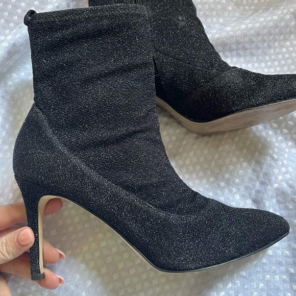 Sam Edelman Metallic Sock Bootie - Picture 2 of 7